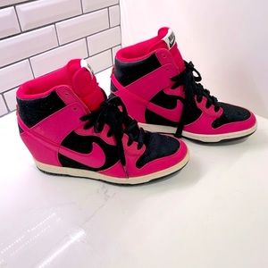 Nike Dunk Sky High Hidden Wedge Sneakers, size 9